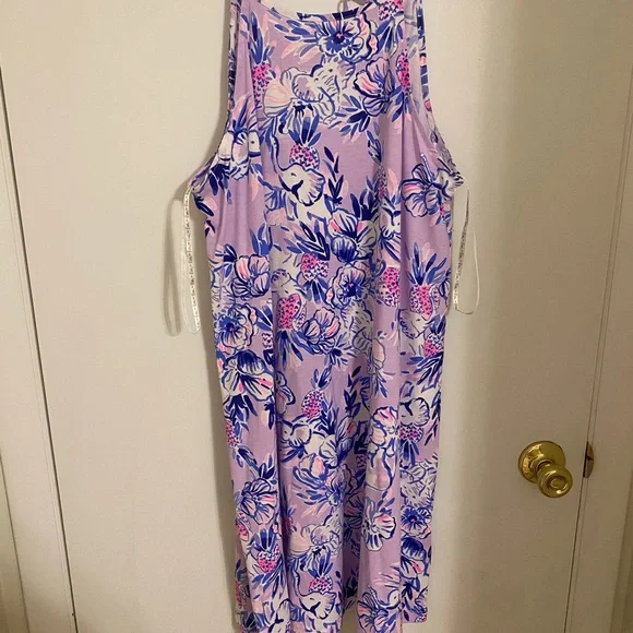 Lilly Pulitzer Margot Halter Knit Swing Dress trunks in air - Picture 4 of 5
